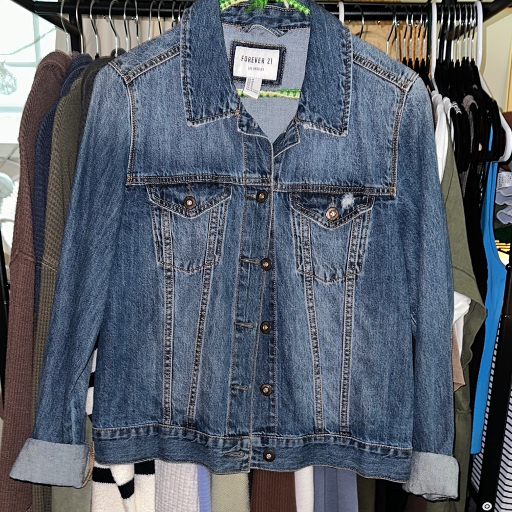 Forever 21 Blue Jean Jacket